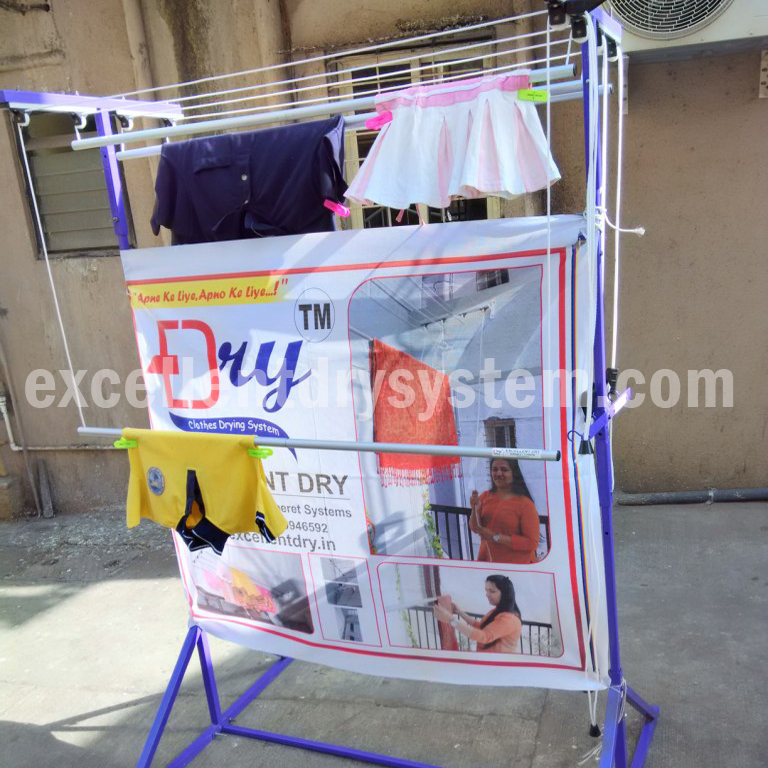 wall mounted clothes drying rack in Hadpsar